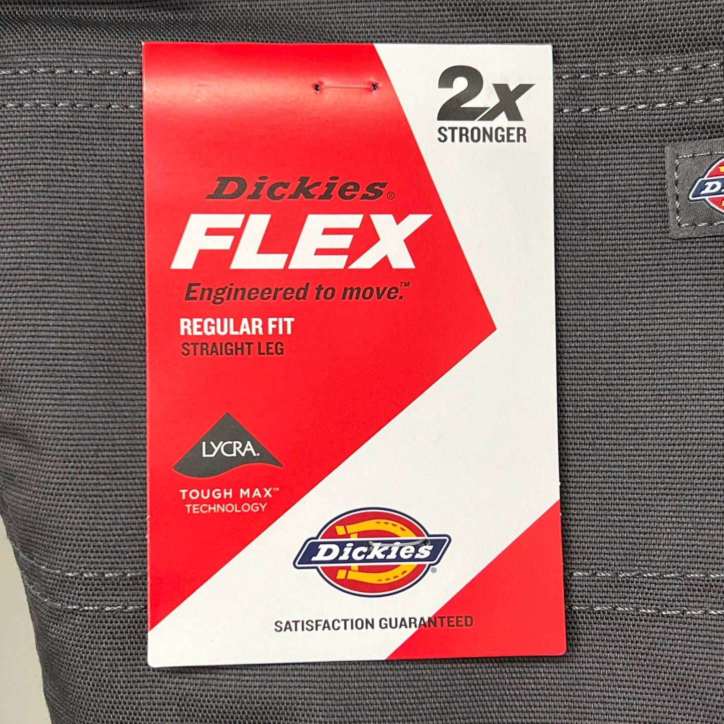 DICKIES Flex Regular Fit Double Knee Pant Mns Sz 30X32 Stonewashed Slate DP903SSL