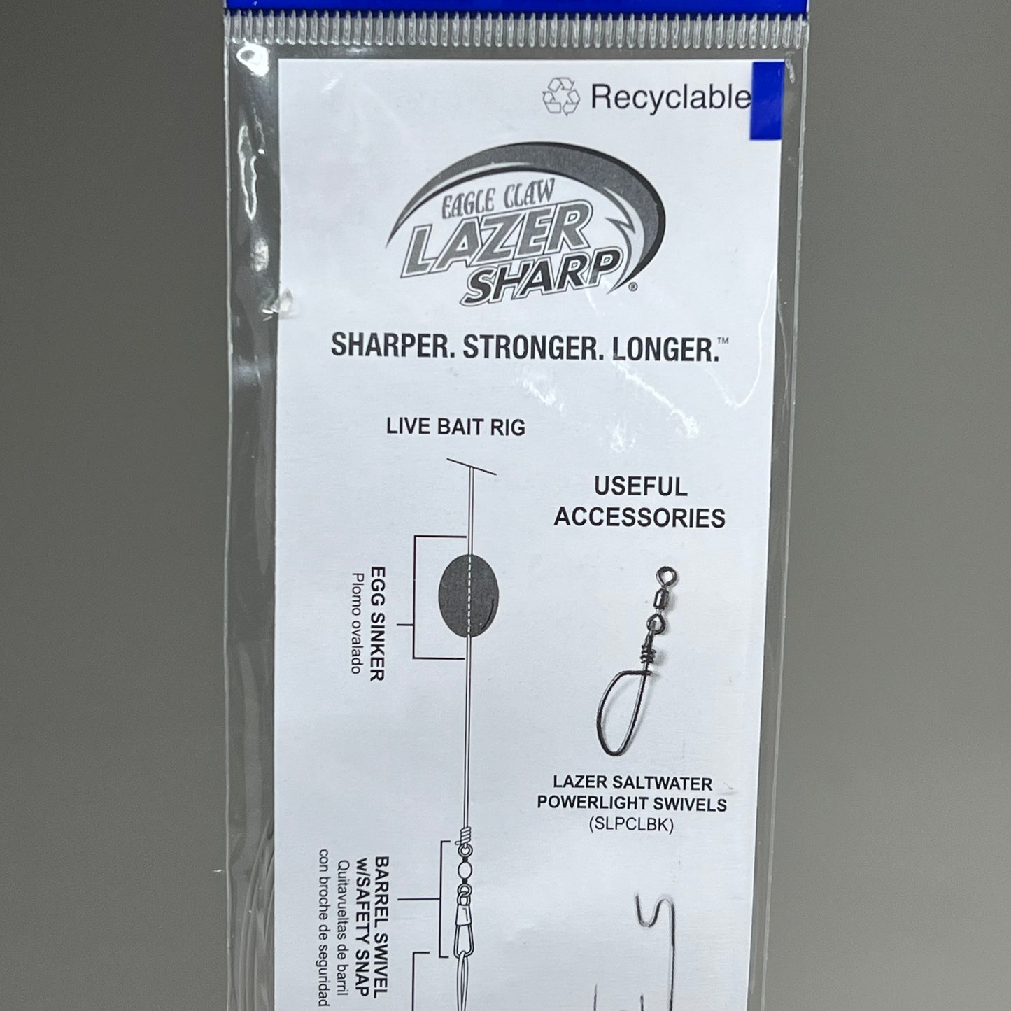 EAGLE CLAW (6 PACK) Saltwater Premium Snell Bait Holders Red #1/0 5pc 9139R-1/0