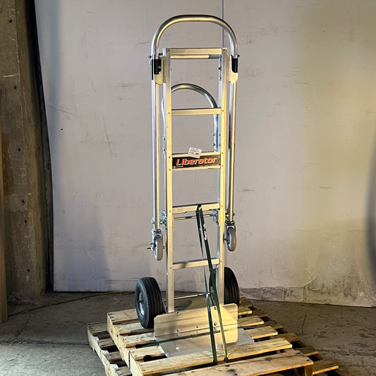 LIBERATOR 61" Aluminum Convertible Hand Truck - 18" x 9" Nose Plate