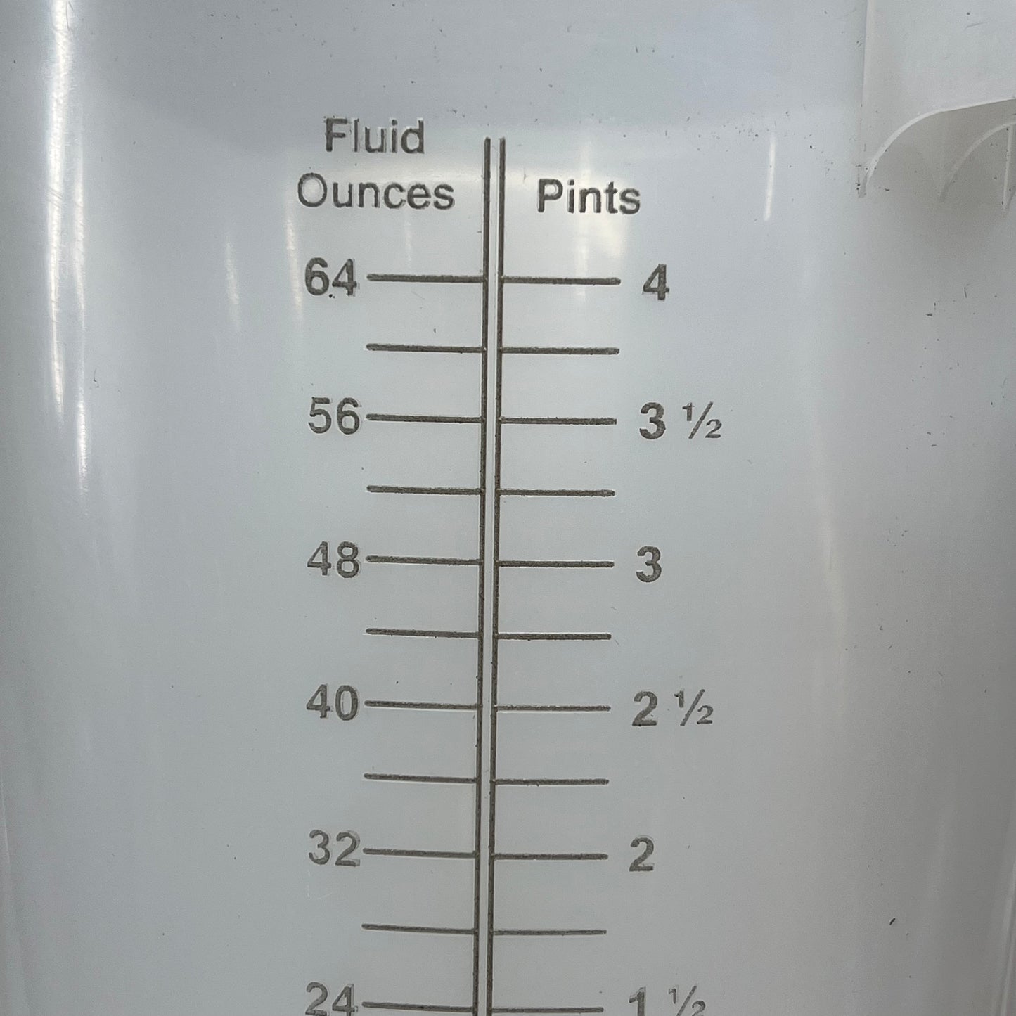 ZA@ AG AD MEASURES (2 PACK) Plastic Mac Pitcher W/ Handle & Spout 2 Quart Clear