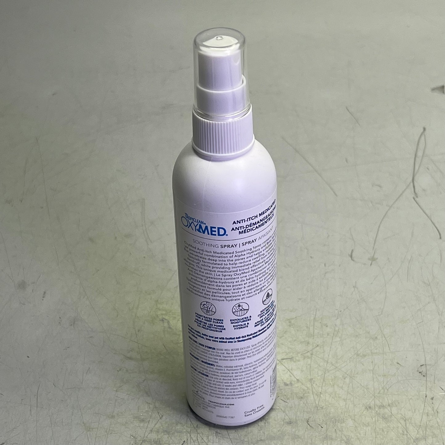 TROPICLEAN (2 PACK) Oxymed Anti-Itch Medicated Soothing Spray 8 fl oz