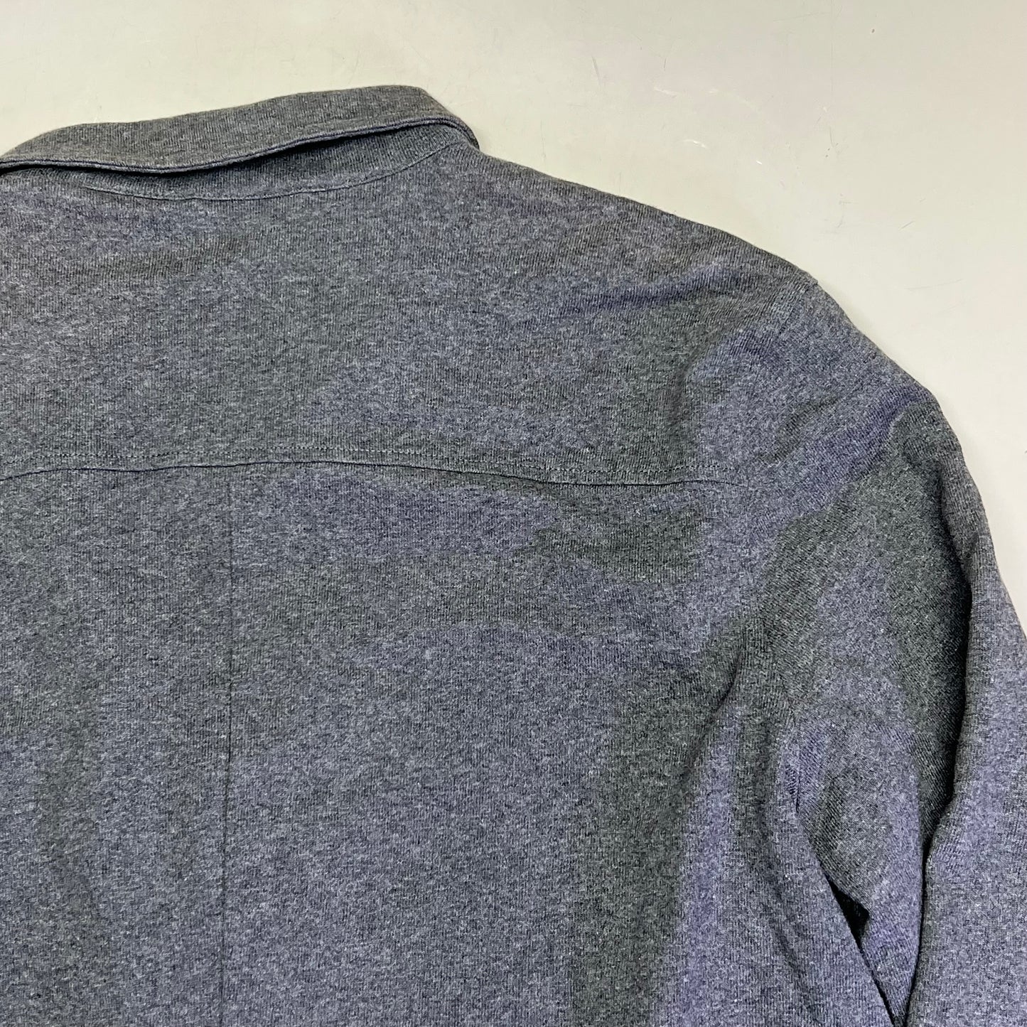 LANDS END CANVAS Jacket 100% Cotton Diamond Stitch Shoulder Men's Sz XL Grey