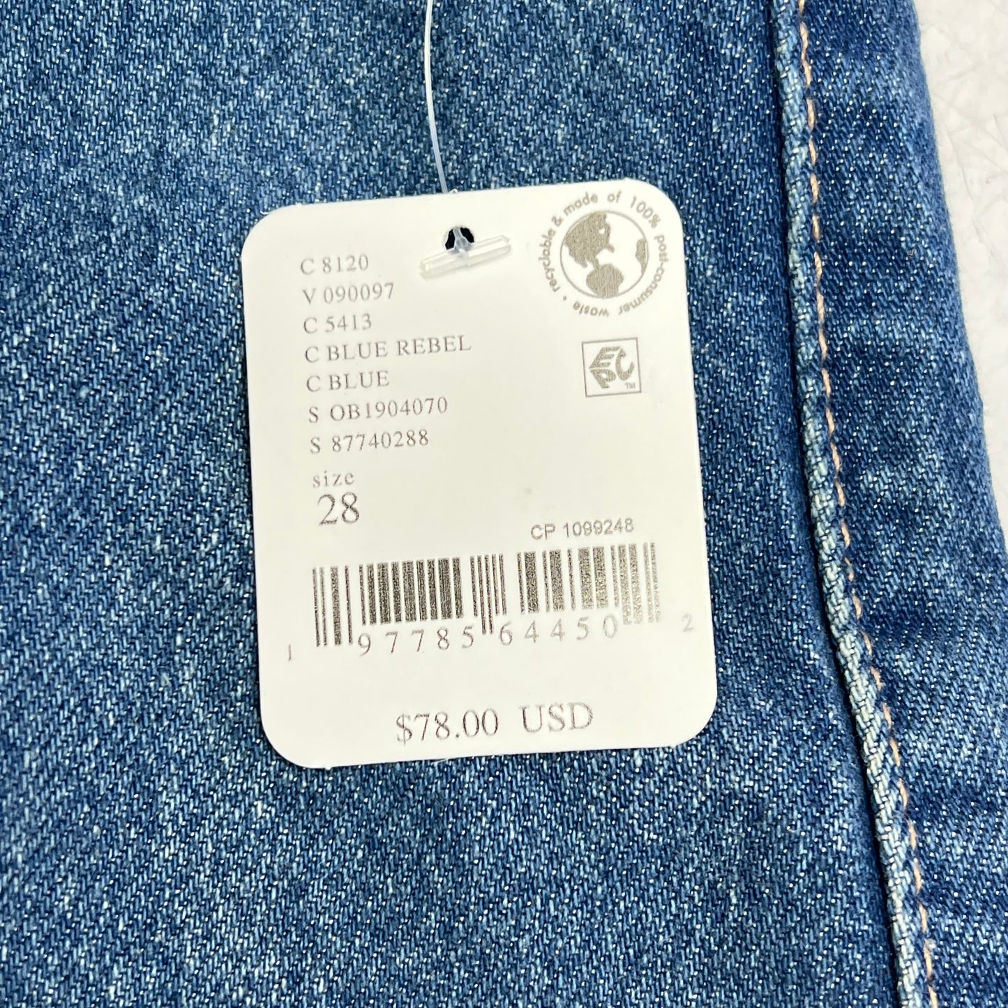 FREE PEOPLE  Gallivanting Peekaboo Skort Women's Sz 28 Blue Rebel OB1904070