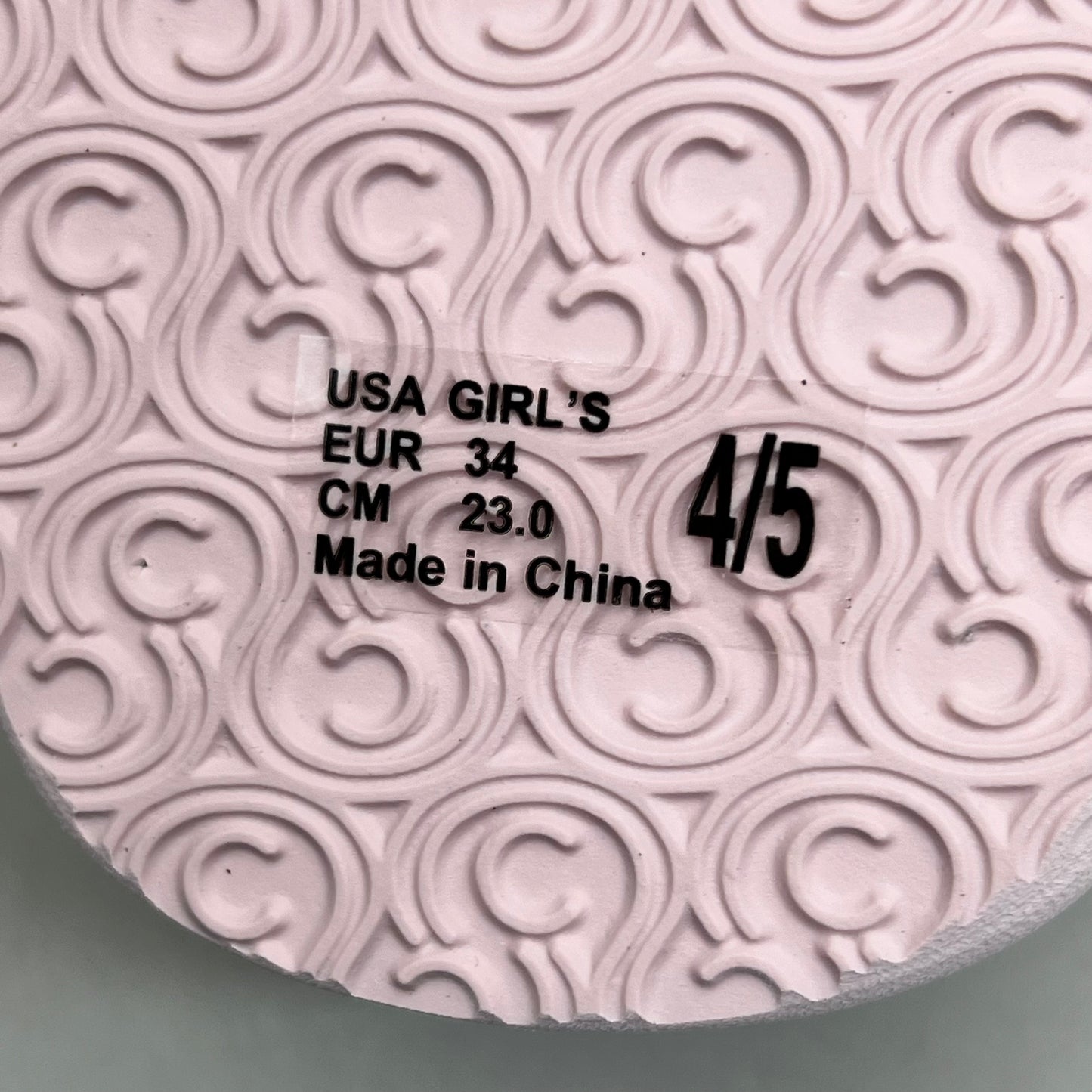 COBIAN Lil' Dana Strap Flower Sandals Kid's Sz 4/5 Pink LDA24-650-4/5