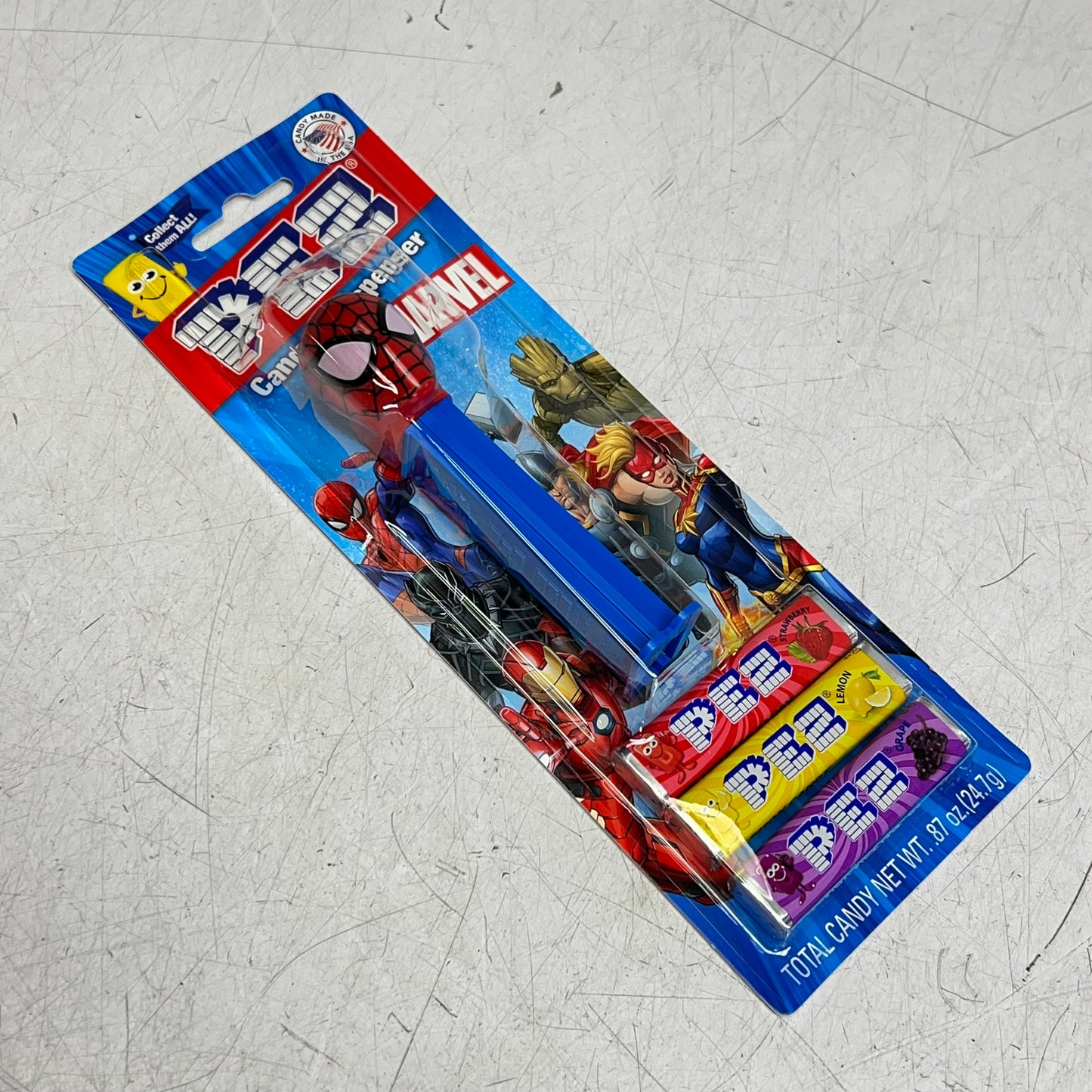 PEZ (6 PACK) Marvel Assorted Characters Candy Dispensers W/ Candy BB 12/30