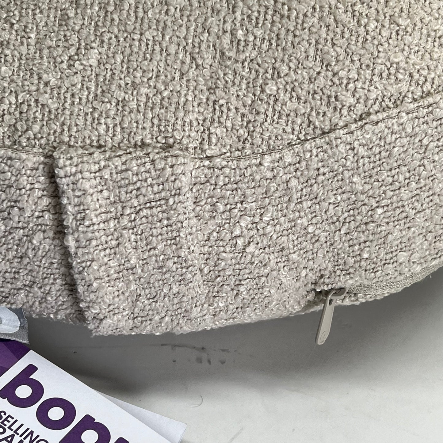 BOPPY Nursing Pillow Luxe Cushion Hypoallergenic Fiber Fill  21"x15"x6" Oatmeal