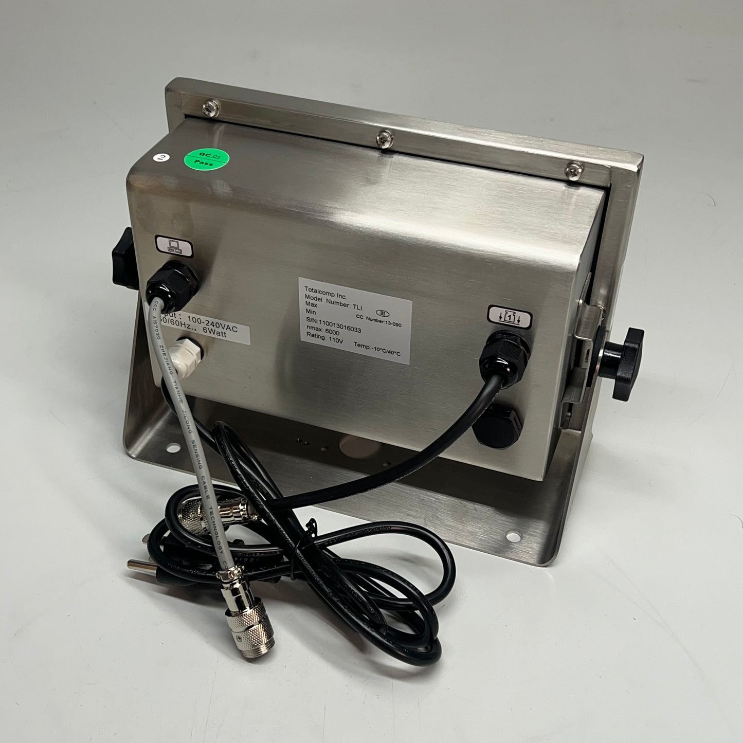 TOTAL COMP INC Stainless Steel Weight Indicator W/Power Cord 2" LCD 110013016033