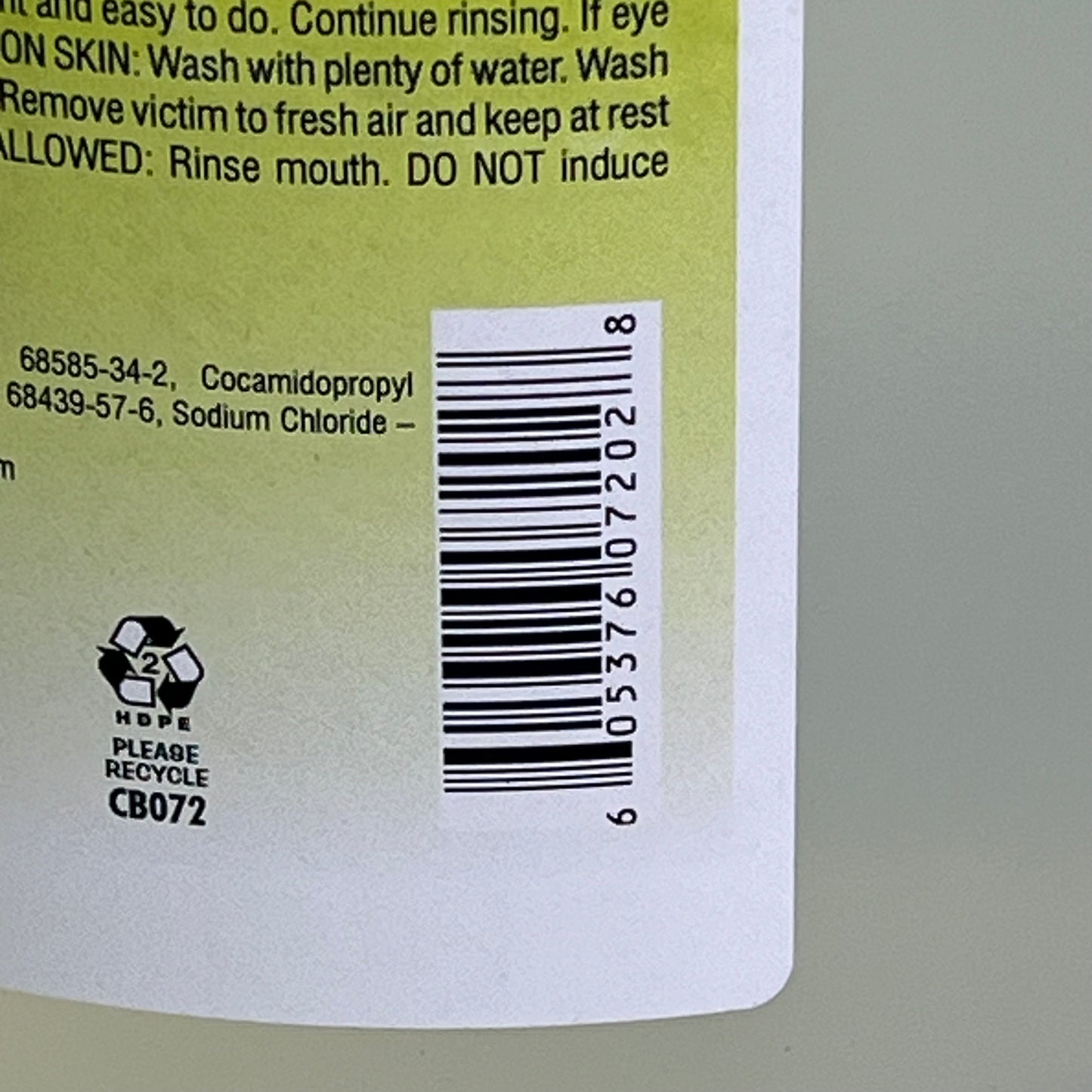 E. LOGICAL E.Free Moisturize Mild Liquid Foaming Hand Soap 1 Gal Clear NYC072-04