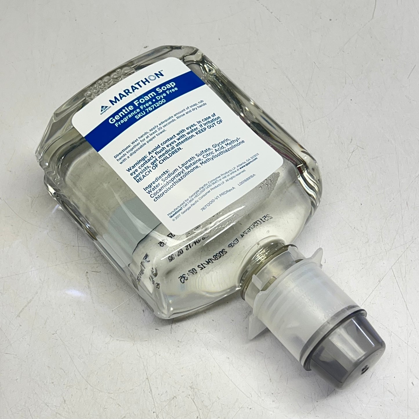 GEOEGIA PACIFIC Manual Gentle Foam Soap Refill No Fragrance & Dye 33.8oz Clear