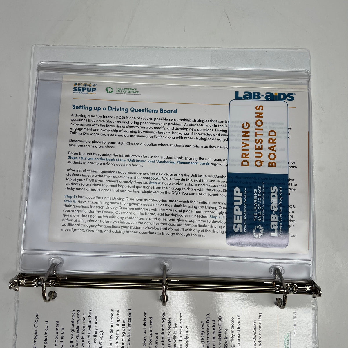 LAB AIDS Issues & Life Science Cells To Organisms Teacher Ed 3rd Ed & Bind|er