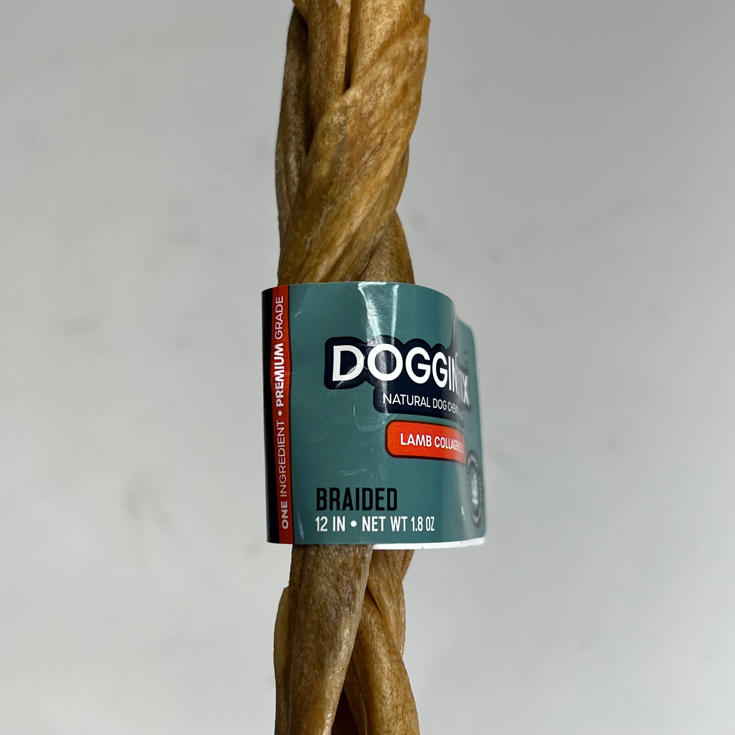 DOGGIN STIXS (20 PACK) Lamb Collagen Twist Dog Treats 12" BB 09/28 LC12IND