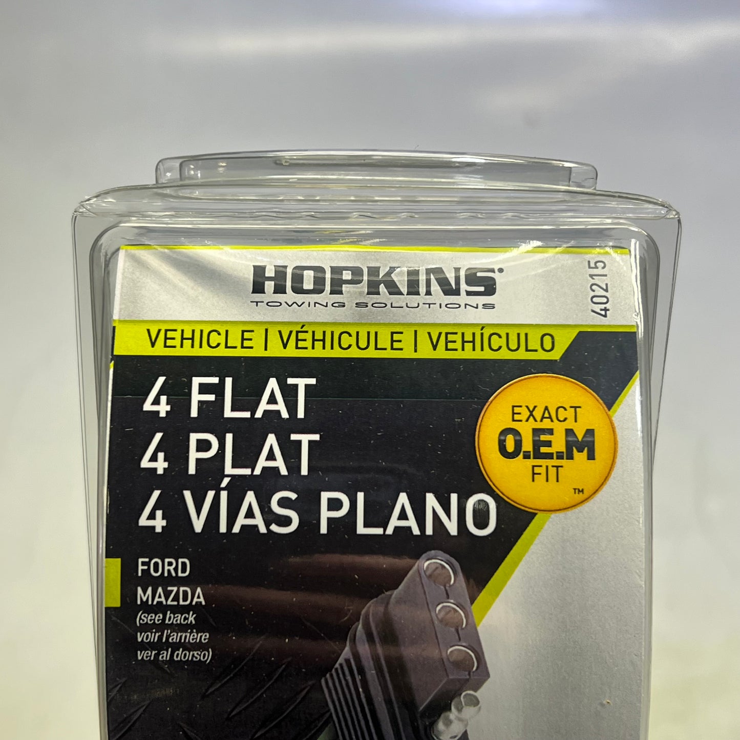HOPKINS Towing Solutions Trailer Wire Harness 4 Flat 2.1 Amp Black 40215