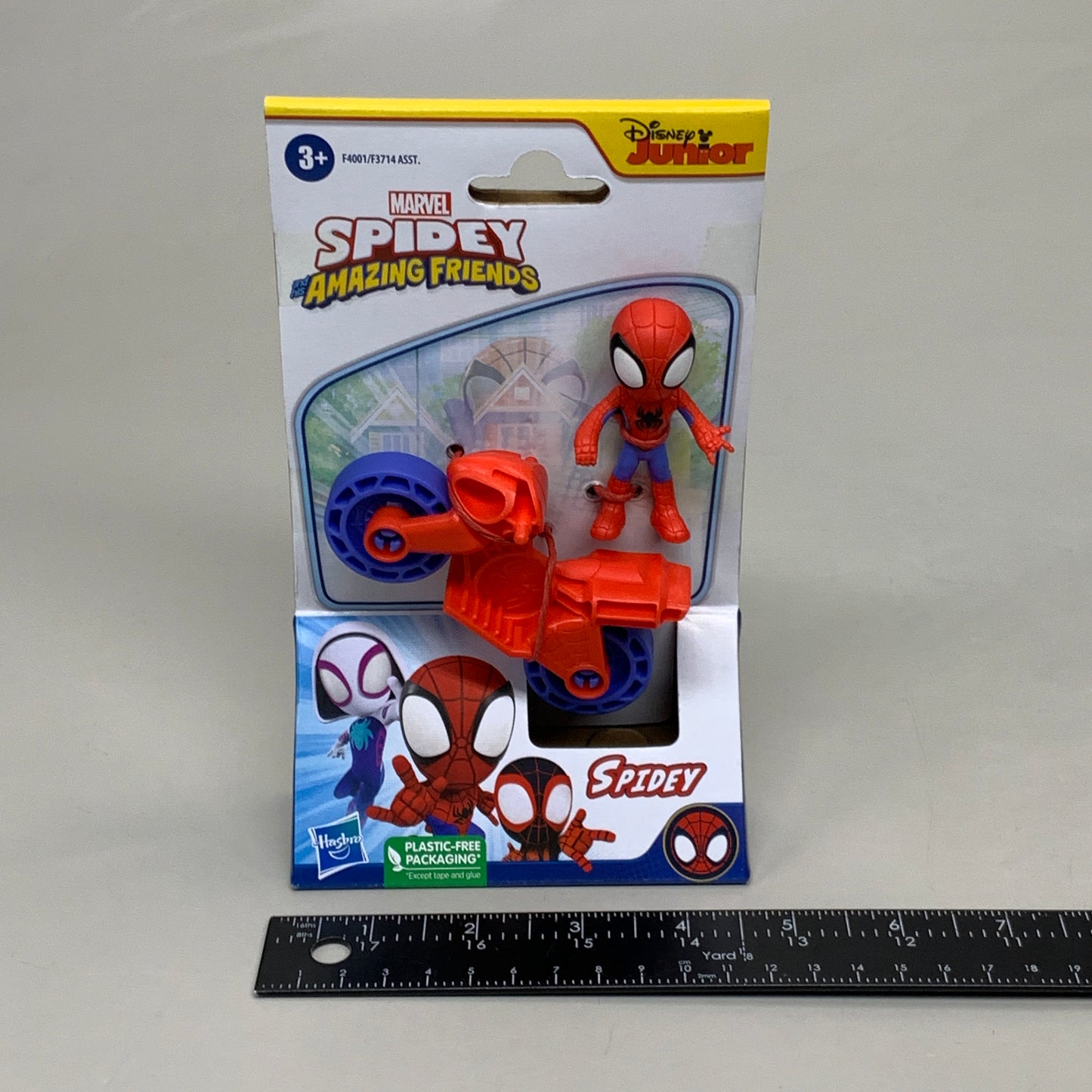 ZA@ HASBRO Marvel Spidey and His Amazing Friends Figurine With Motorcycle 5010993933358