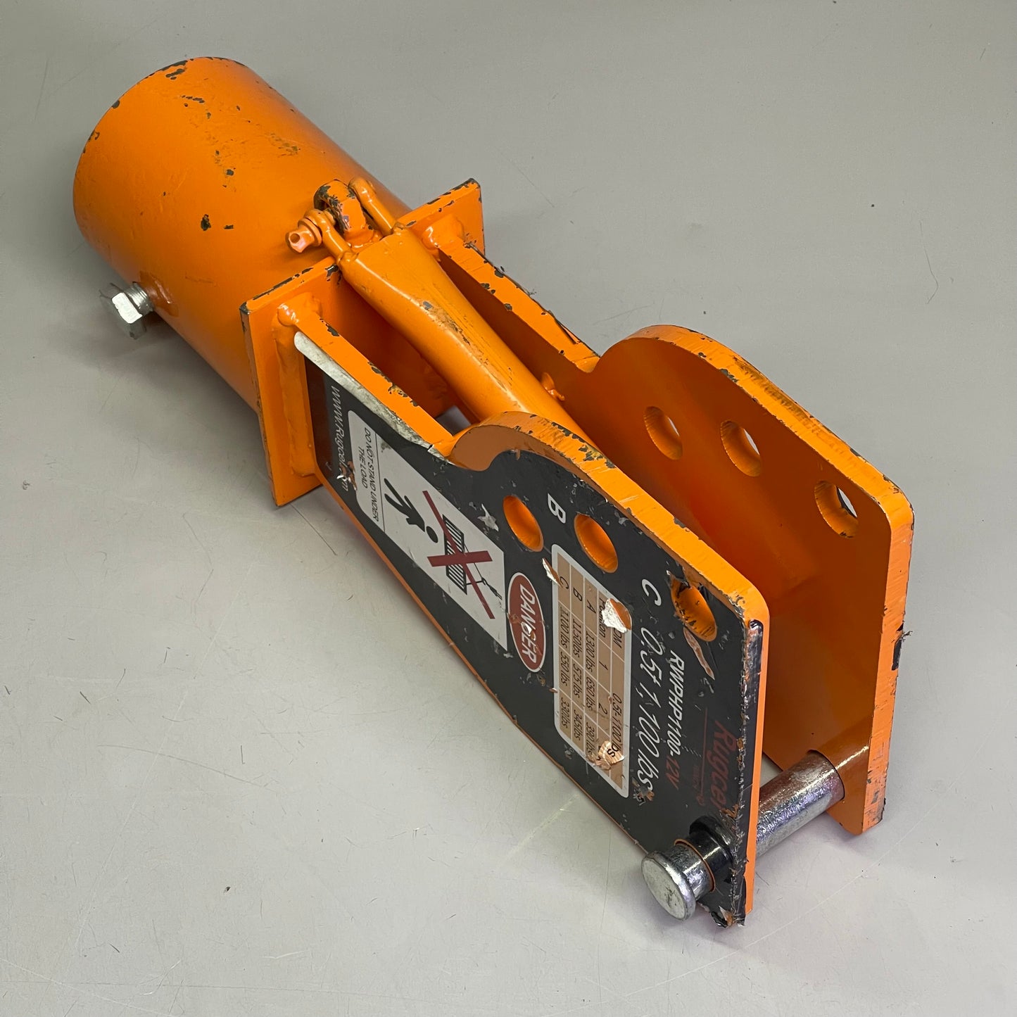 RUGCEL Davit Crane Hoist Winch Orange RWPHP1100-12V (Cosmetic Damage)
