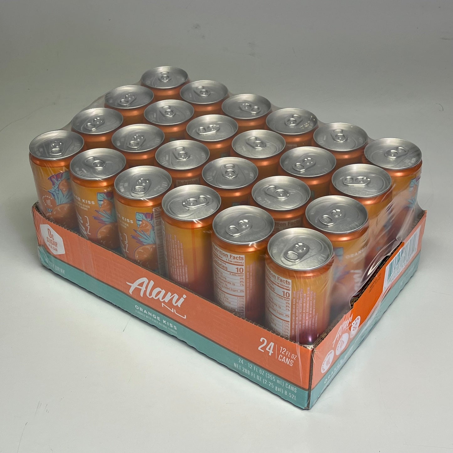 ZA@ ALANI (24 PACK) Sugar Free Orange Kiss Energy Drink 200mg Caffeine 12 fl oz BB 11/26 G
