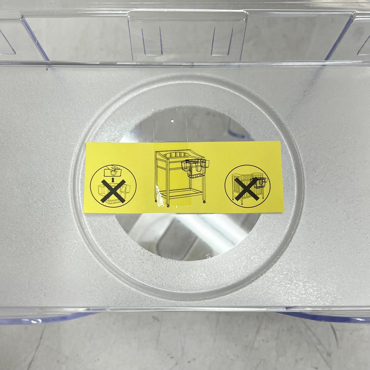 PRINCE LIONHEART Diaper/Nappy Depot Organize The Chaos 9"x6"x9" Clear 0260