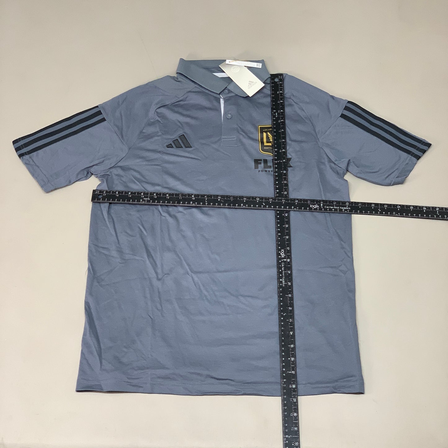 ADIDAS Los Angeles Football Club Training Polo Short Sleeve Grey M 23709685