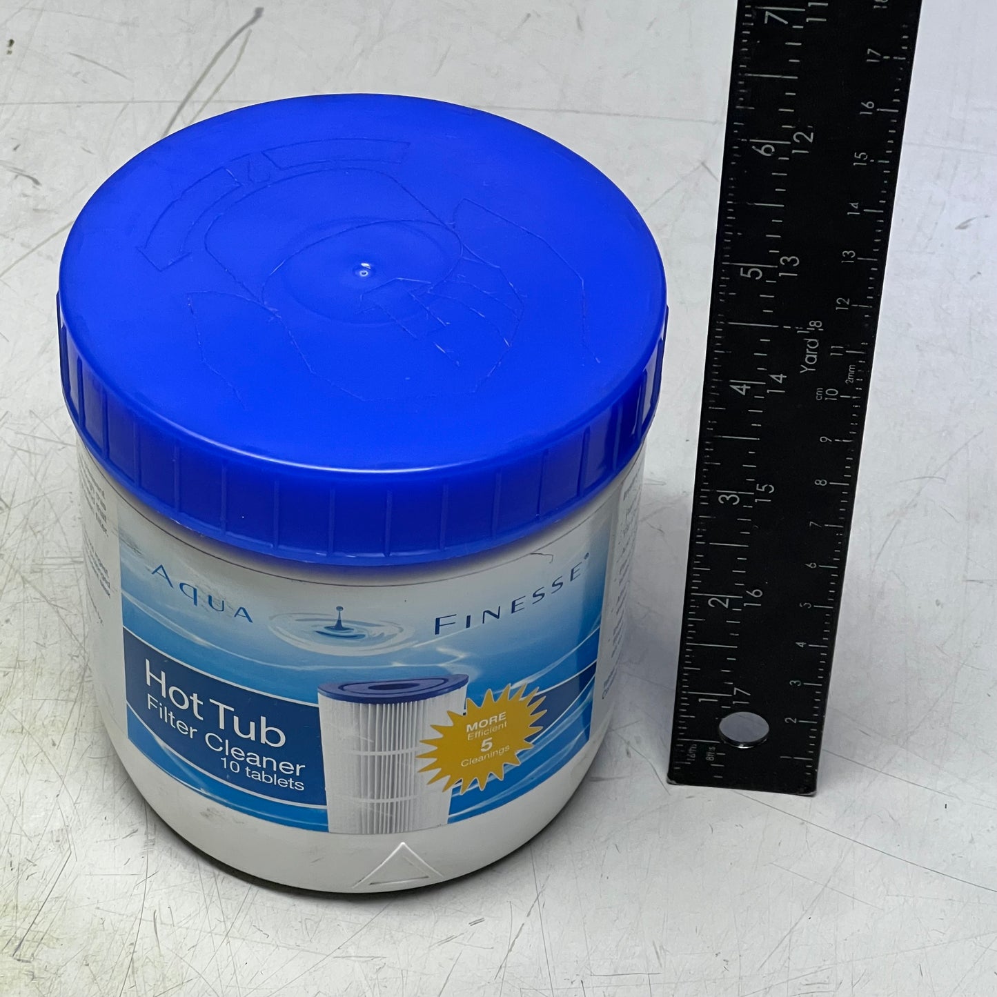 AQUA FINESSE Hot Tub & Spa Filter Cleaner Fizz Tablets 10 Tabs White AQF956316