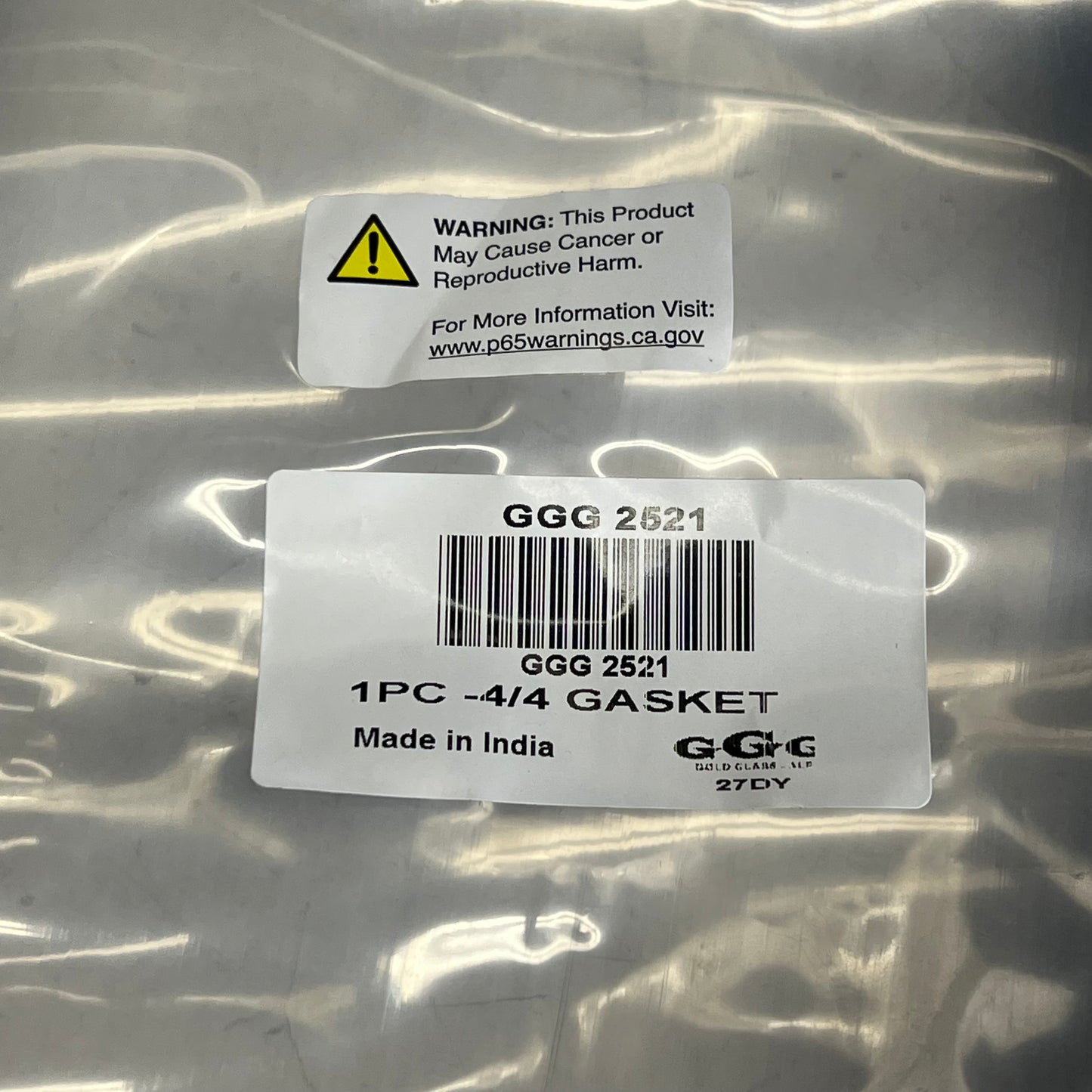 GGG Gold Glass Gasket Molding Replacement Set  4/4 Black GGG 2521
