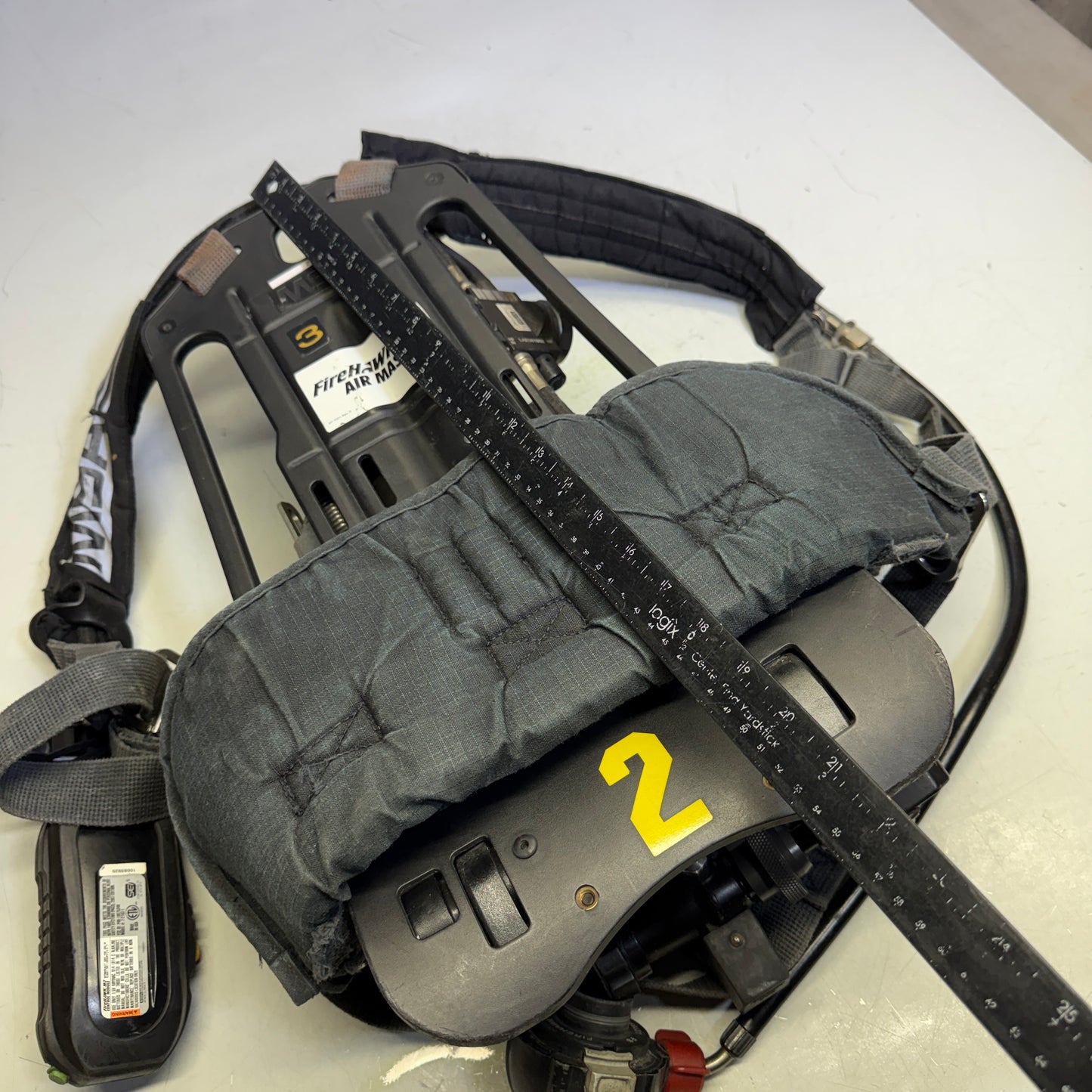 Z@ MSA (*PARTS ONLY*) FireHawk M7 SCBA Air Pack W/ Tank Firefighter Gear (AS-IS)