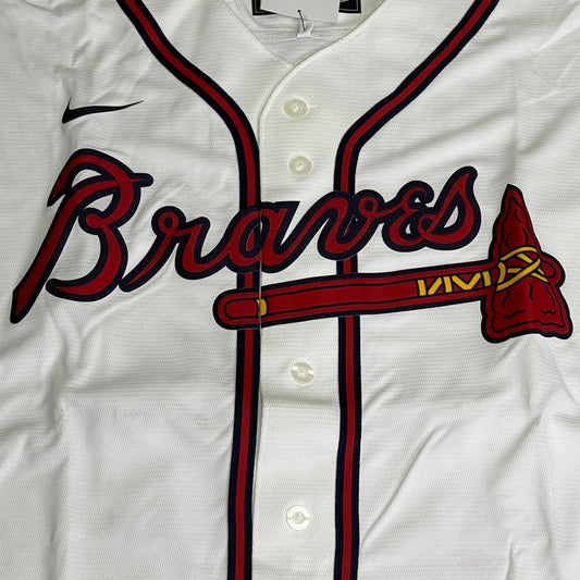 NIKE Atlanta Braves Jersey, #28 Matt Olson, Genuine MLB Merchandise L White w/ Red T770-AWWH-AW7-0Z0
