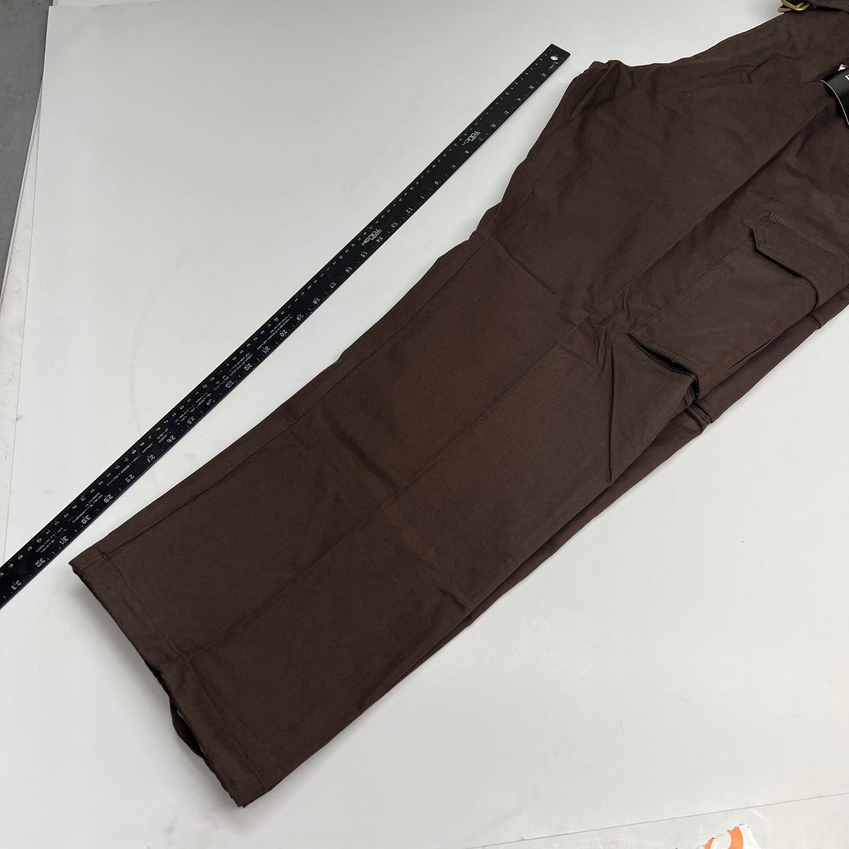 NOIZ Premium Jeans Cargo Pants W/ Belt Men's Sz 48/32 Brown KP610M
