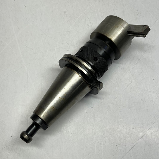 Cat 40 Standard V-flange Tool Holder W/ Attachment ~ 1-13/16" I.D.  (Used)