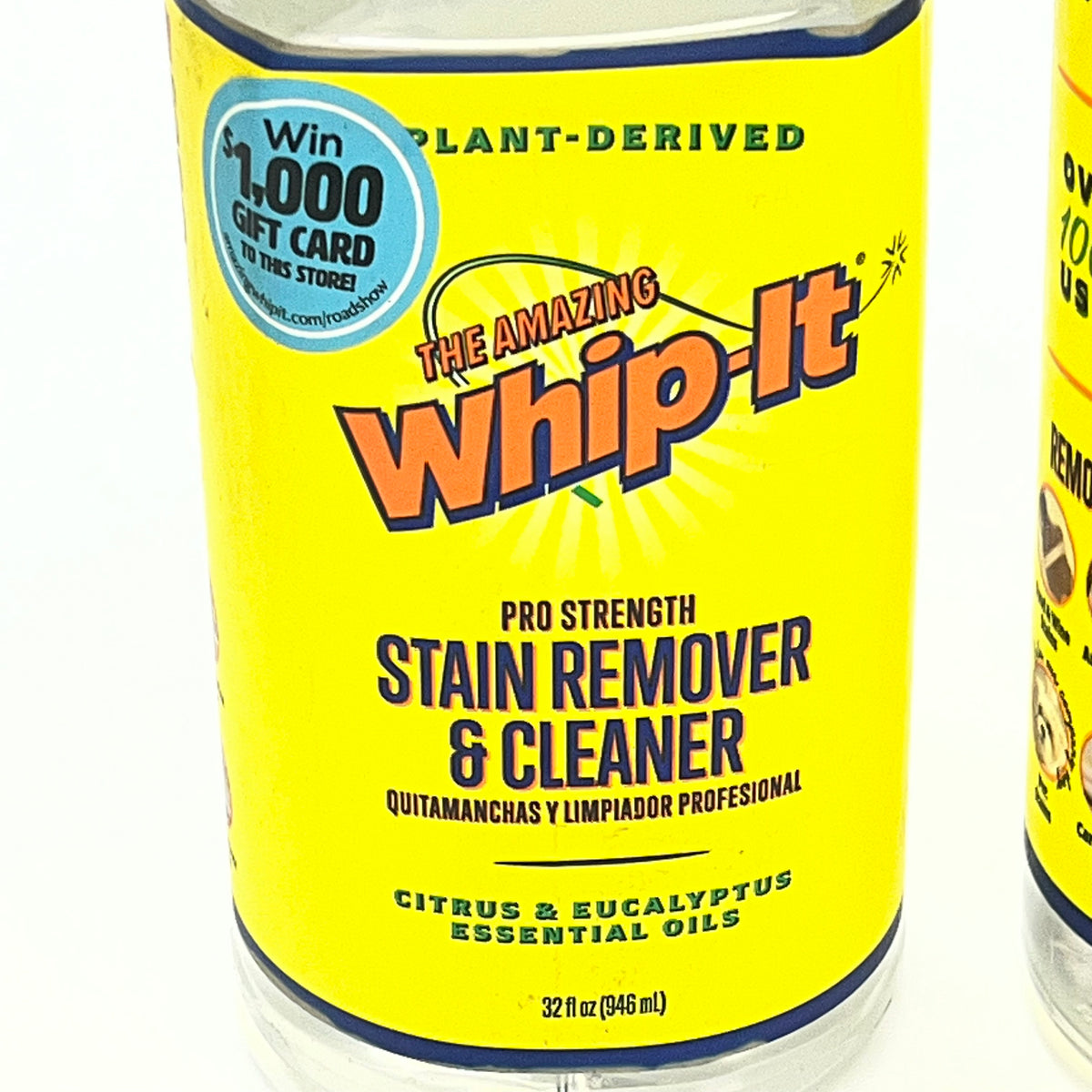 ZA@ WHIP-IT (3 PACK) All Purpose Cleaner & Stain Remover Concentrate & Pro Strength Stain Remover 32 fl oz w/ Spray Nozzle (As-Is)