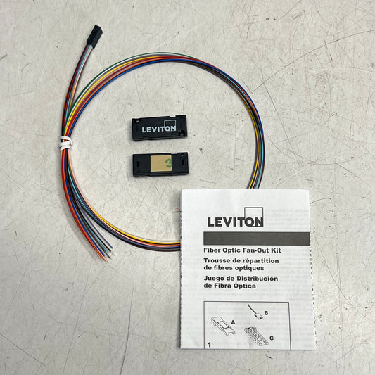 LEVITON Fiber Optic Fan-out Kit  12 Fiber Multicolor 49887-12S