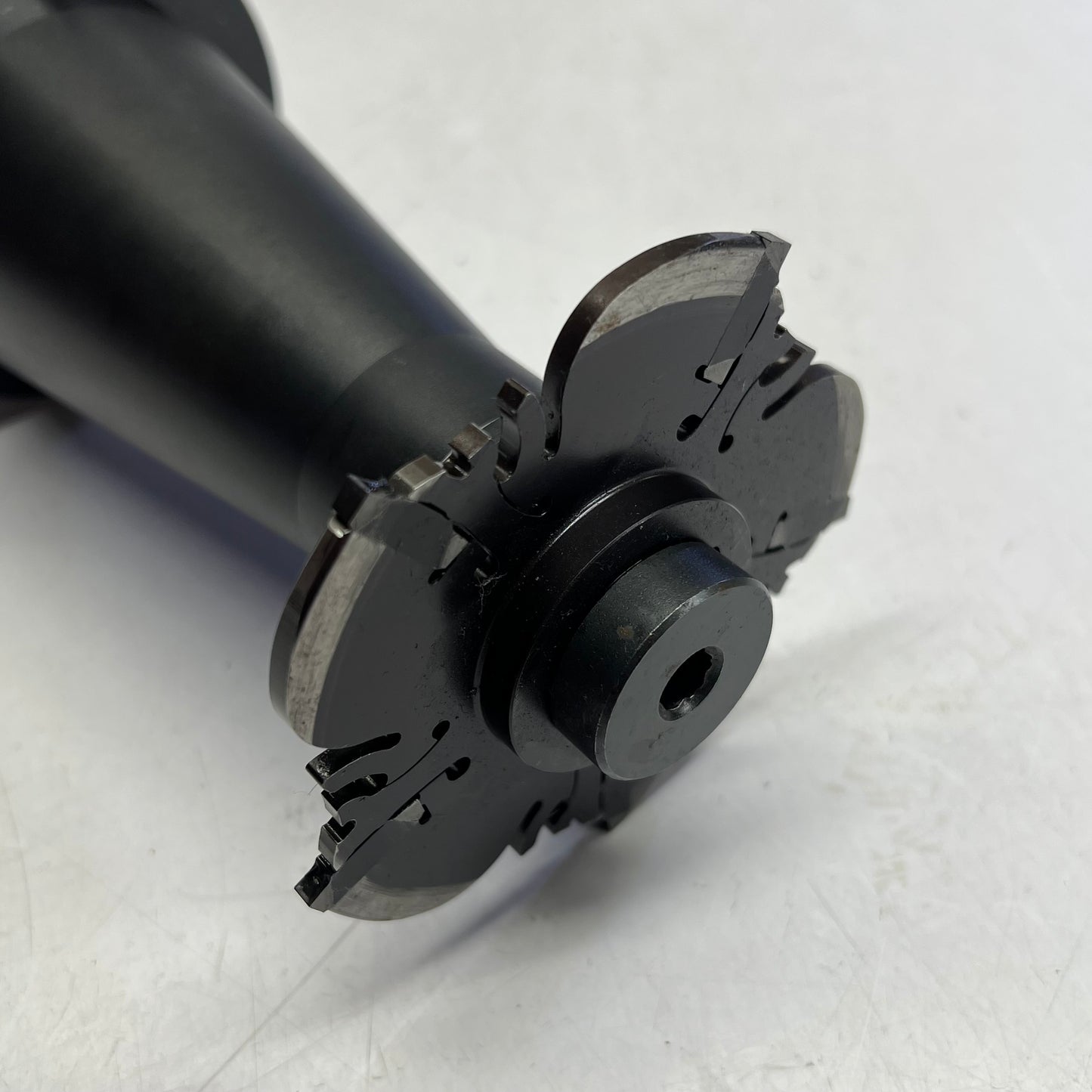 Tool Holder & Flower Shaped Cutting Attachment for CNC Machining ~1-1/2" (Used)