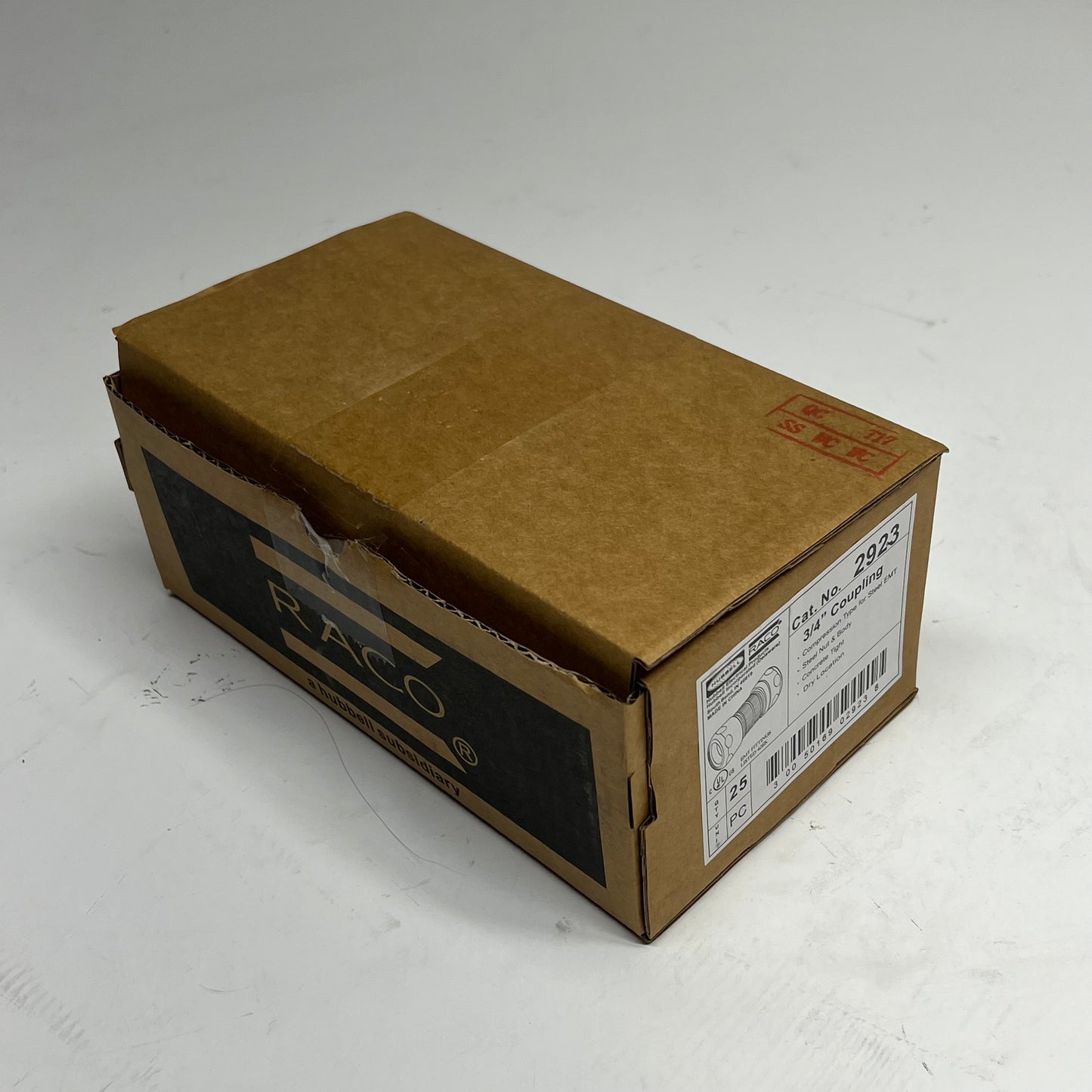 HUBBELL (25 PACK) Raco Compression Conduit Coupling 3/4" Silver 2923