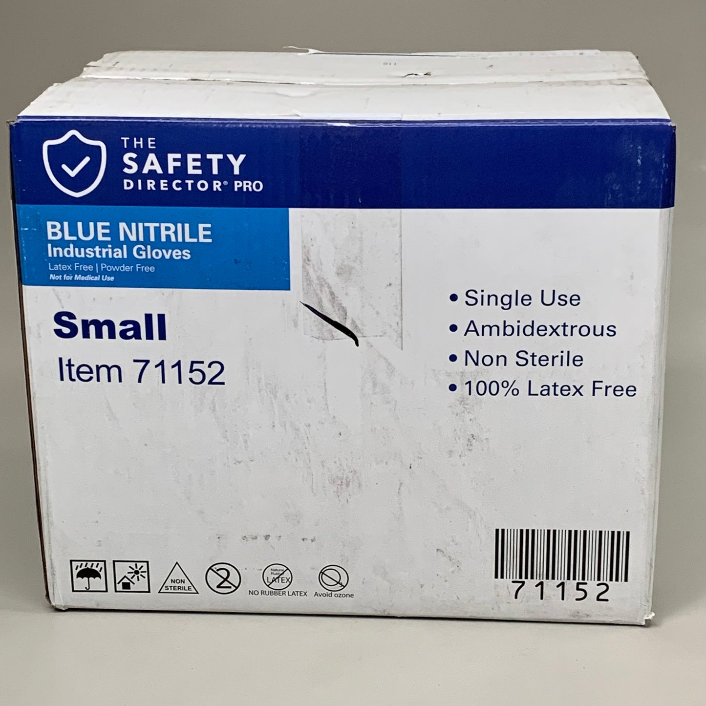 THE SAFTEY DIRECTOR (1000 PACK) Nitrile Industrial Gloves Latex Free Sz S 71154