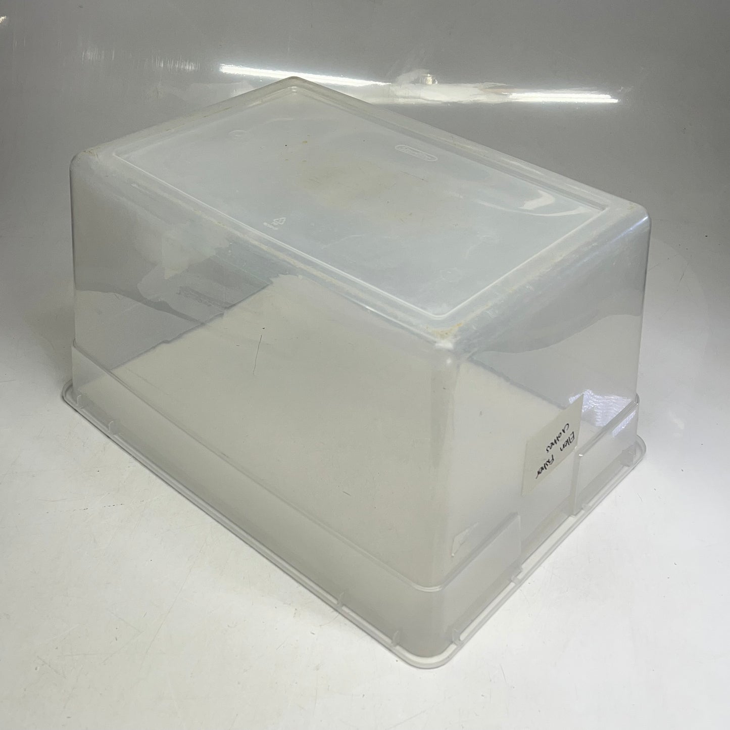 ZA@ ROOM ESSENTIALS Snap Lid Storage Containers 66qt Teal/Clear (Used)