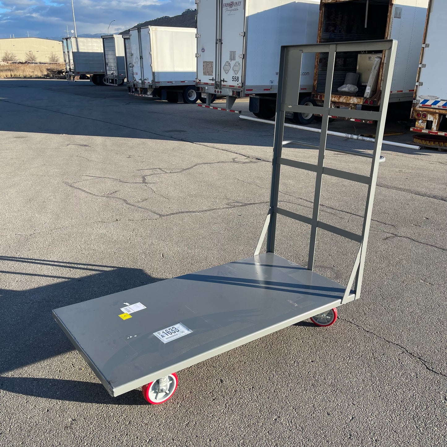 ZA@ Pallet of LITTLE GIANT Flush Platform Truck 72”x36” Grey (AS-IS)(D)