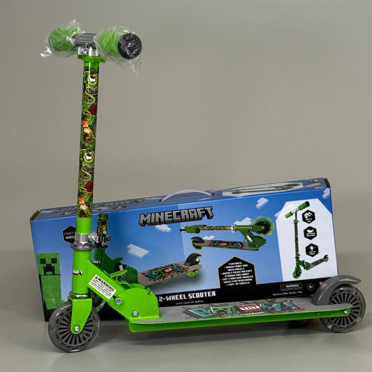 MOJANG STUDIOS Minecraft Scooter w/ 2 Light up Wheels & Quick Fold AST502652-V2