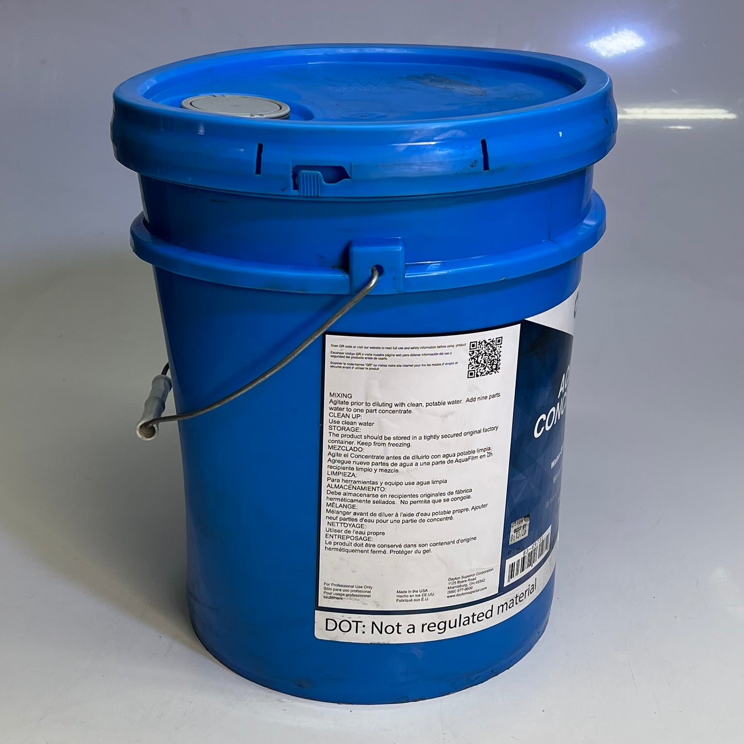 ZA@ DAYTON SUPERIOR  Aqua Film Concentrate J74 5 Gal Bucket 83-69731 BB 06/26 (As-is)