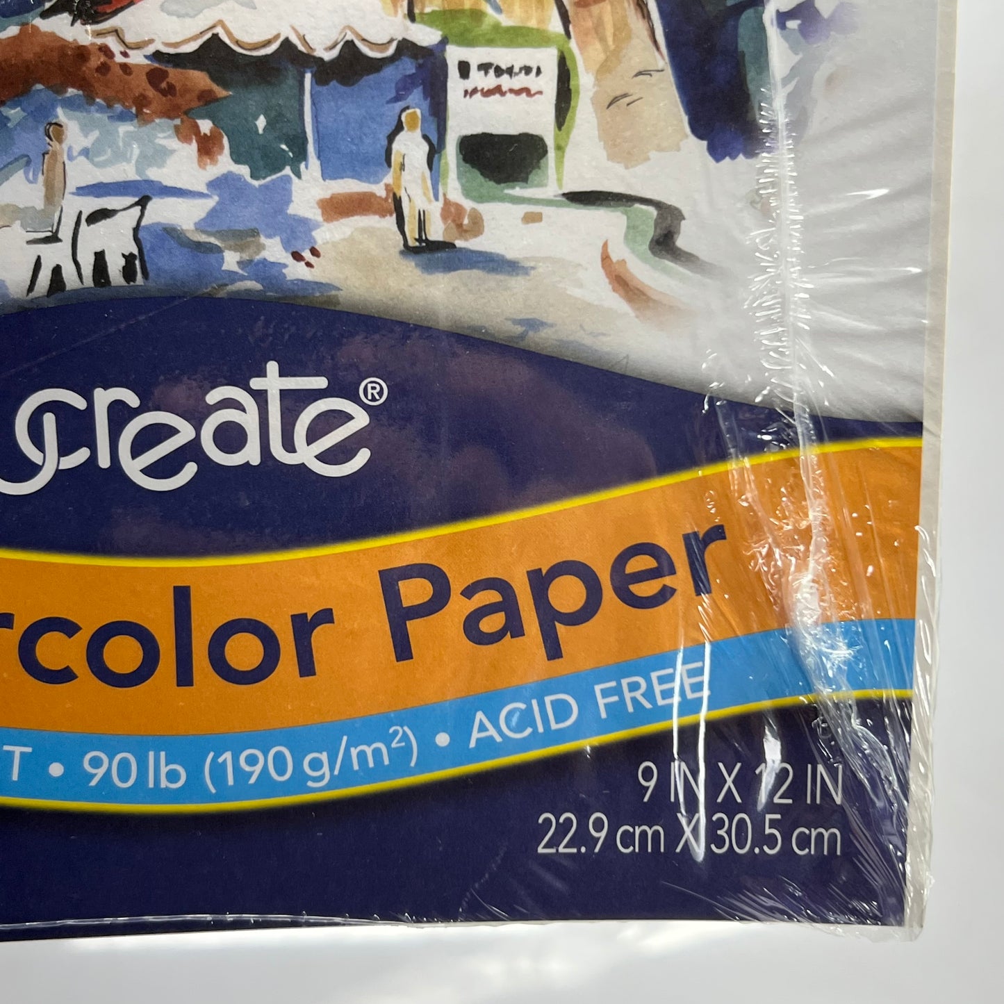 UCREATE (50 Sheets) WaterColor Paper Sz 9" x 12", P4925