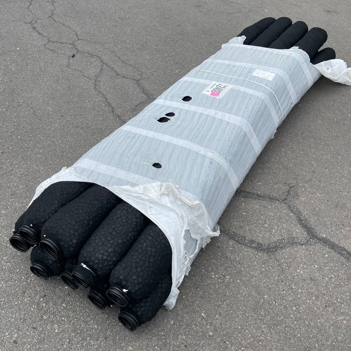Z@ NDS (9 PACK) French Drain EZ Flow 10'L x 3"ID Black EZ-0701F