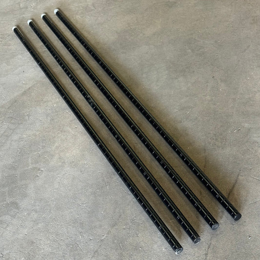 FOCUS FOODSERVICE (4 Pack) 54" Black Epoxy Posts FG054BK