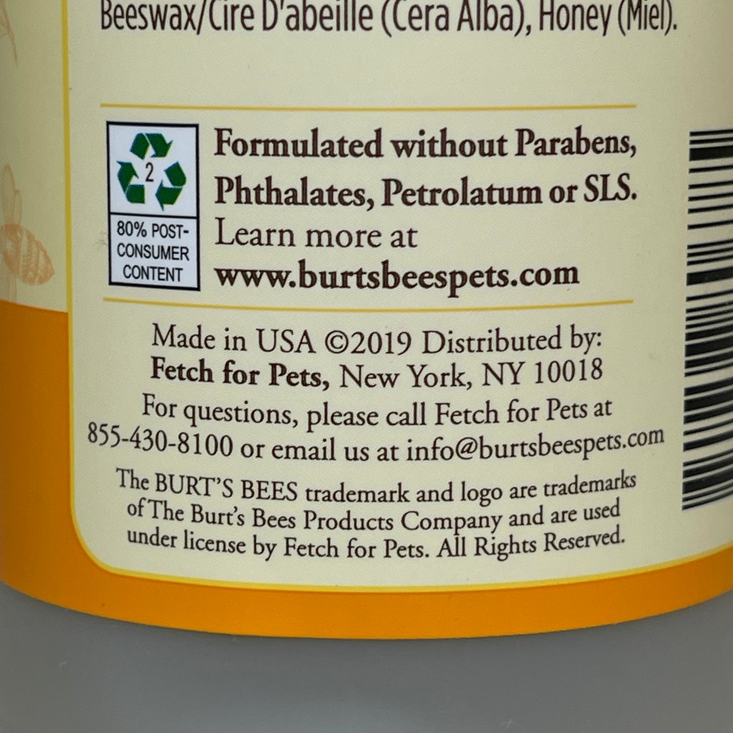 BURT'S BEE'S (2 PACK) For Dogs Shampoo & Conditioner Milk & Honey 12 oz FFP10128