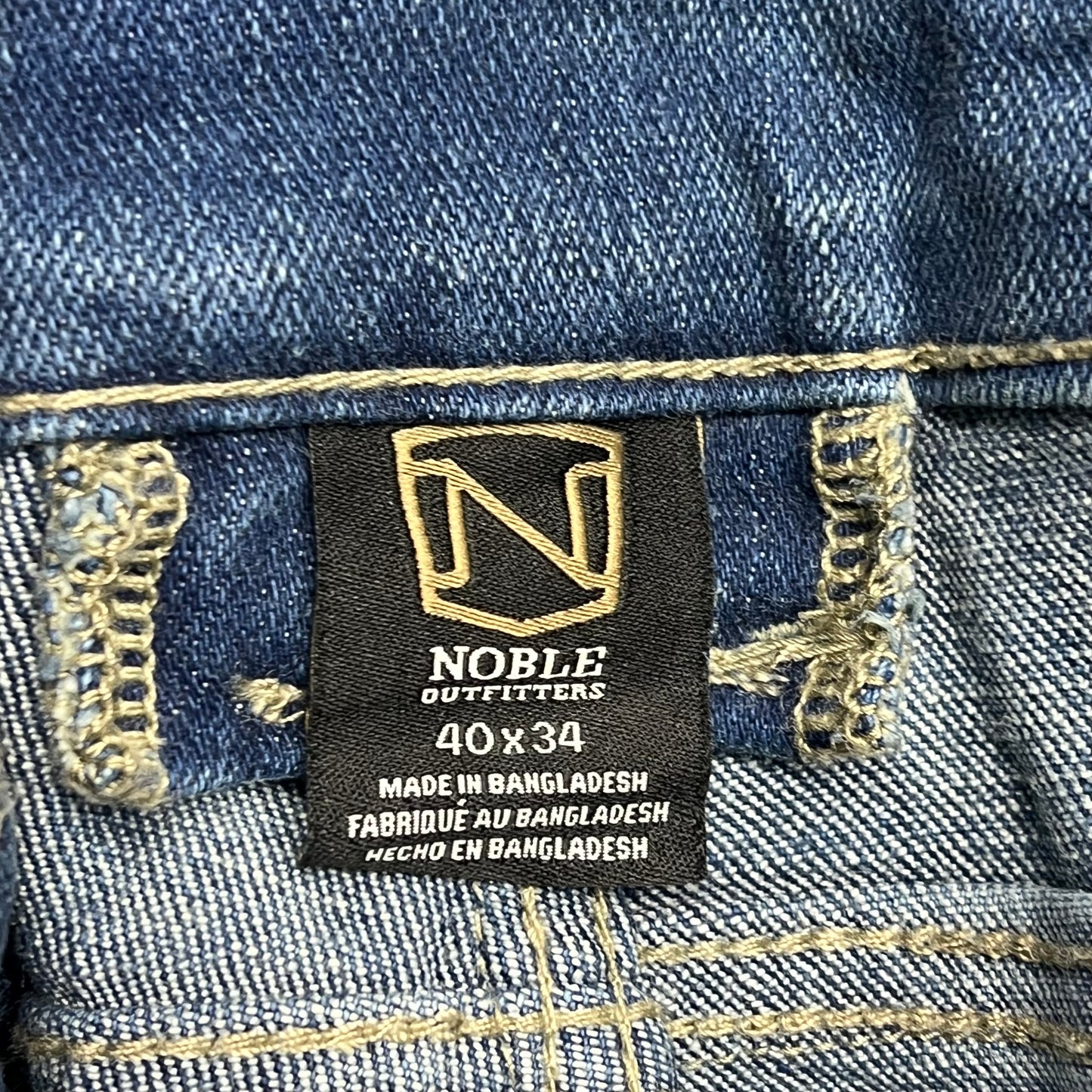 NOBLE OUTFITTERS Flex Denim Carpenter Jean Men's Sz 40x34 Stonewash 18457
