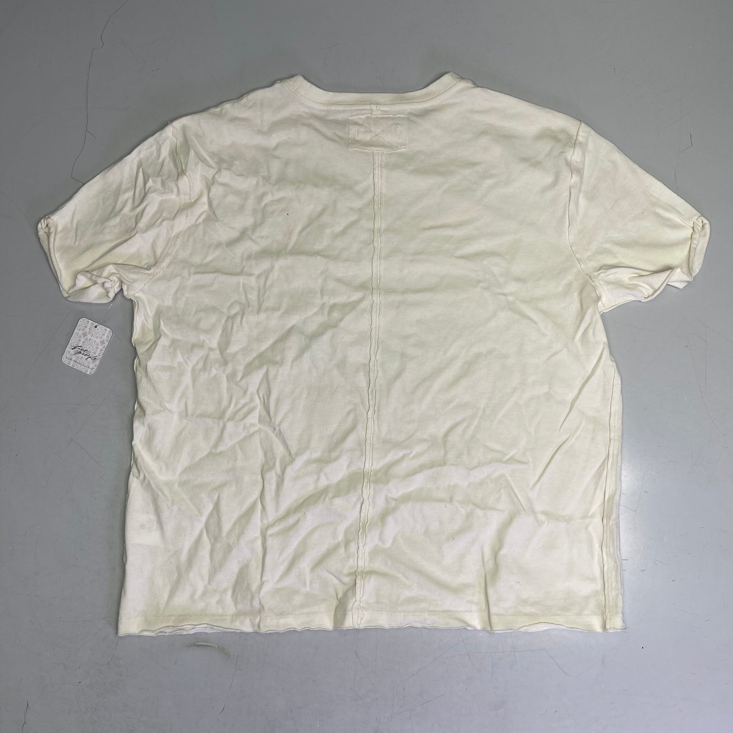 FREE PEOPLE We The Free "Sunshine Smiles" Tee LARGE White
