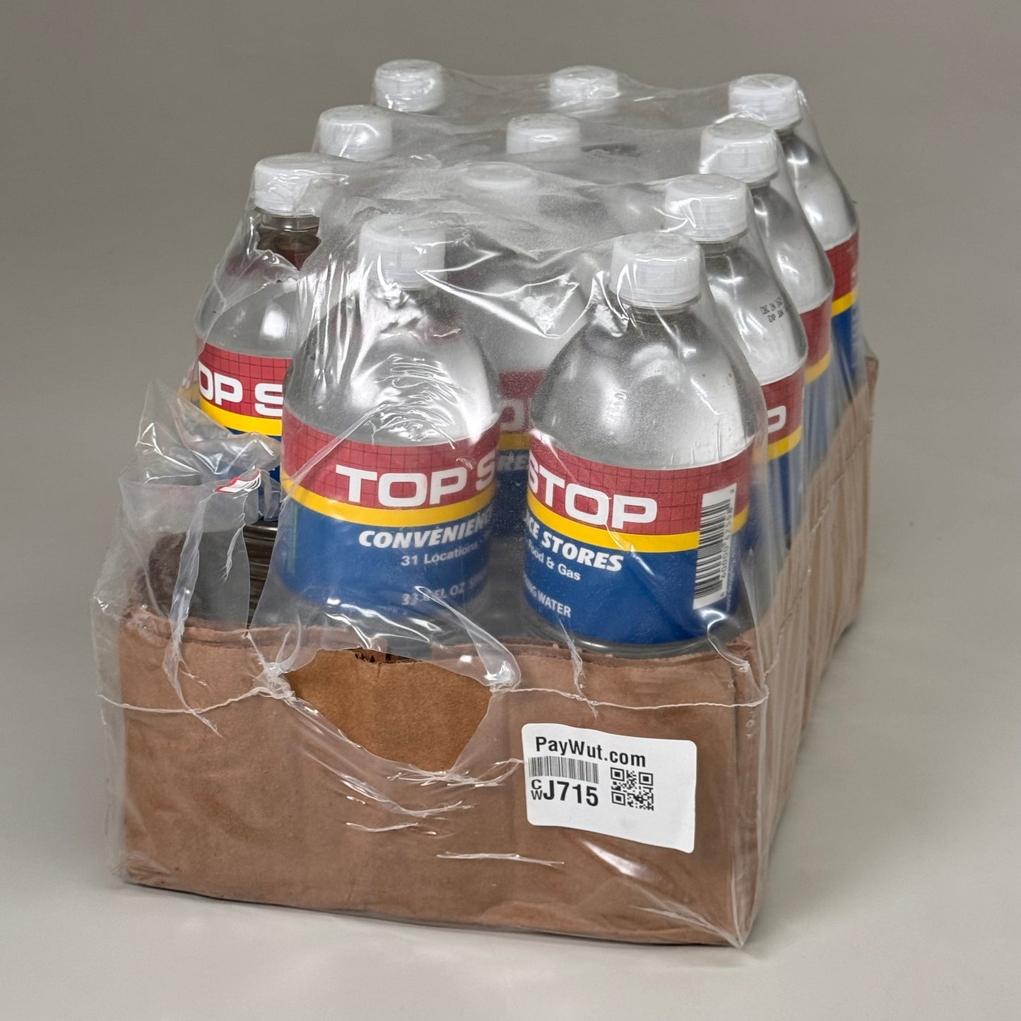 ZA@ TOP STOP (11 PACK) Bottles of Spring Water 33.8 fl oz BB 06/2026