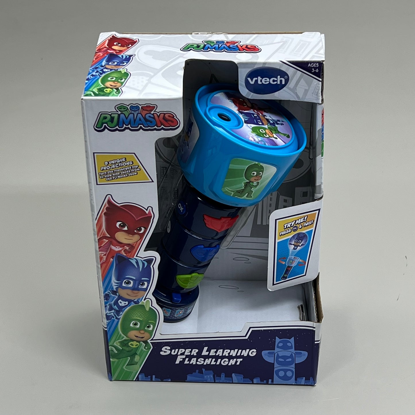 VTECH PJ Masks Super Learning Flashlight Projecting Images& Voices 3-6Years 5262