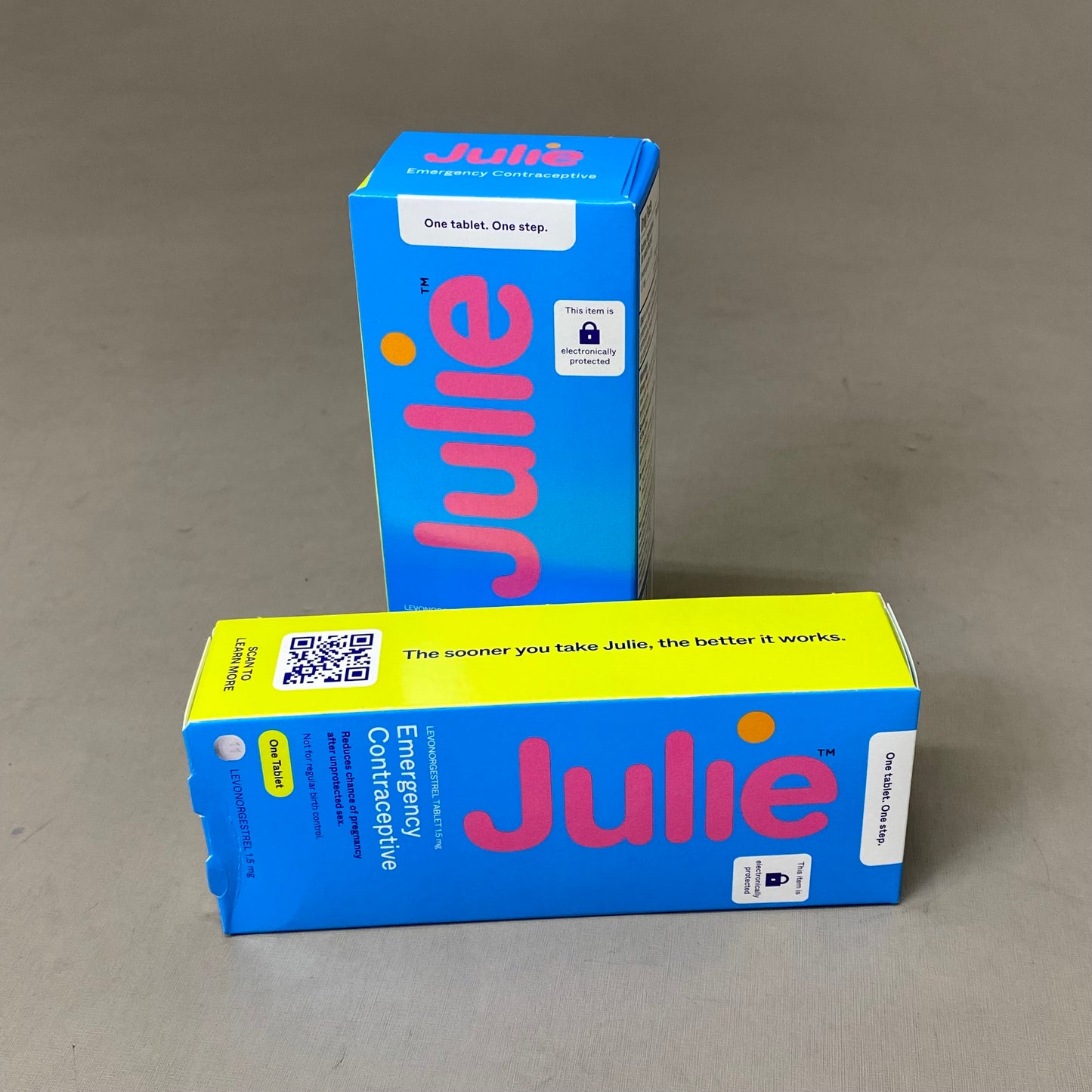 JULIE (2 Pack) Emergency Contraceptive Levonorgestrel Tablets 1.5 mg BB 10/25