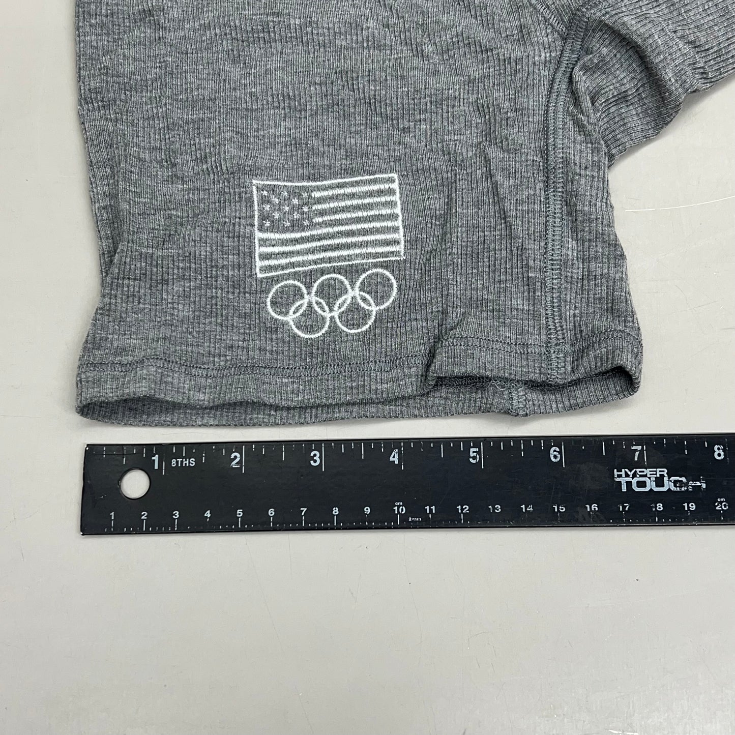 SKIMS Soft & Stretchy Cotton Rib Olympic Boxer Women's Sz S Heather Grey