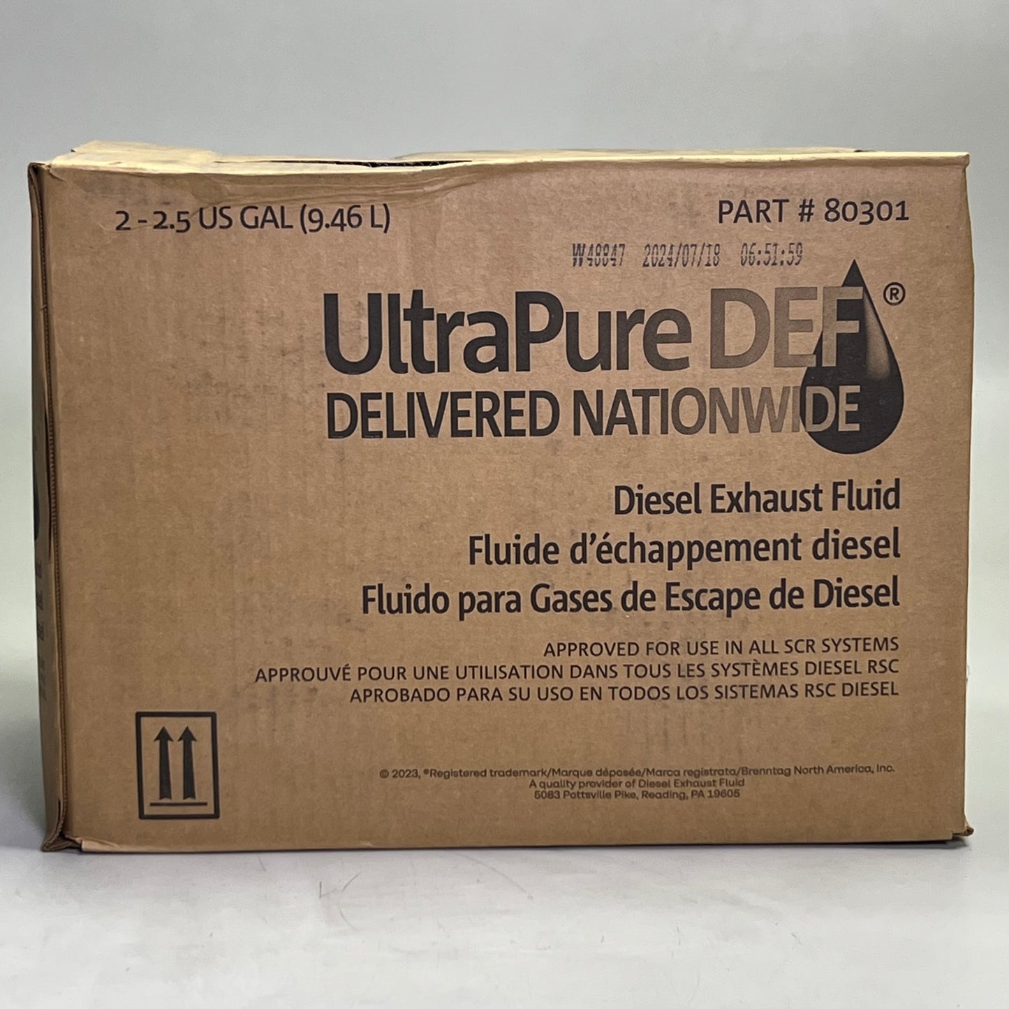 ZA@ ULTRAPUREDEF Diesel Exhaust Fluid 2-2.5Gal 80301 (New) L