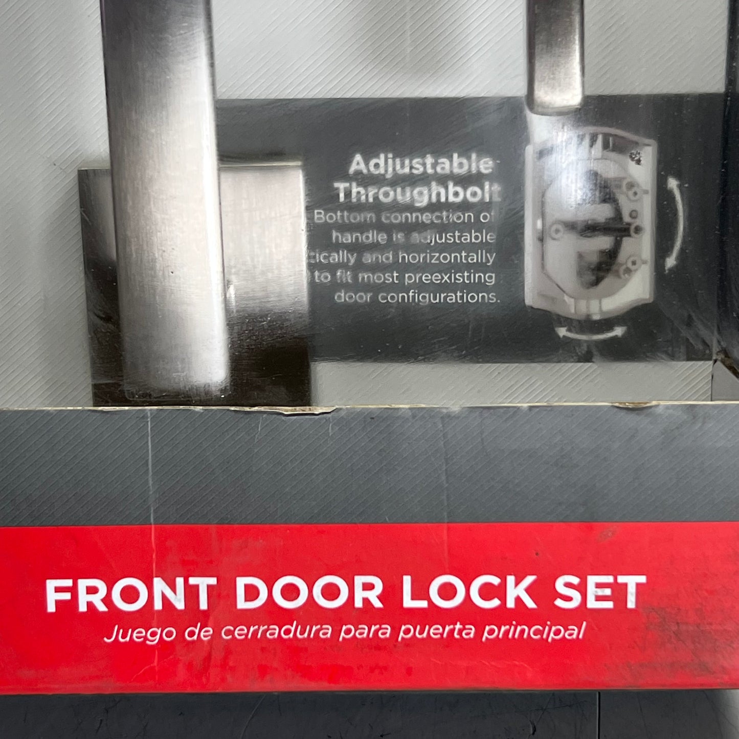 KWIKSET Front Door Lock Set, Satin Nickel 98180-002