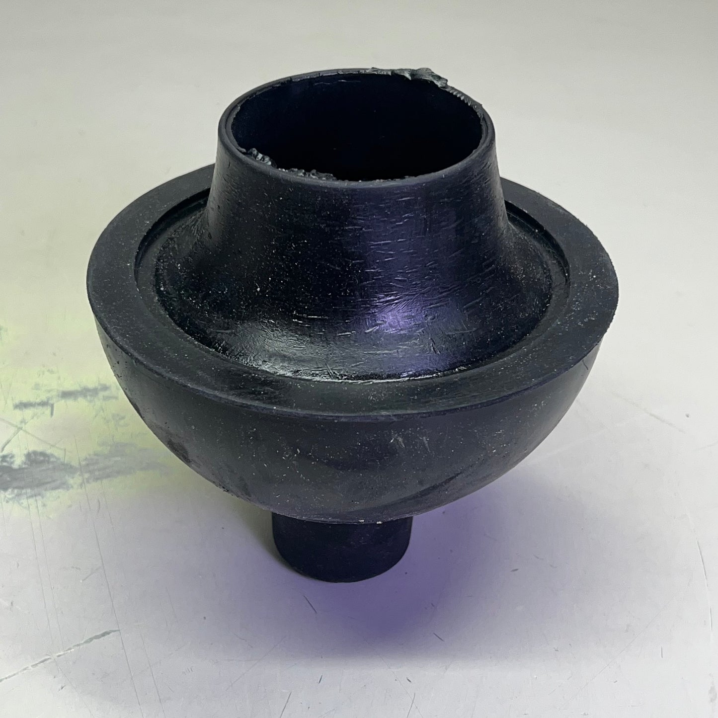 ZA@ FLUSH MASTER Toilet Plunger W/ Wooden Handle  6" Dia x 19" Handle Black 9200W-LA001