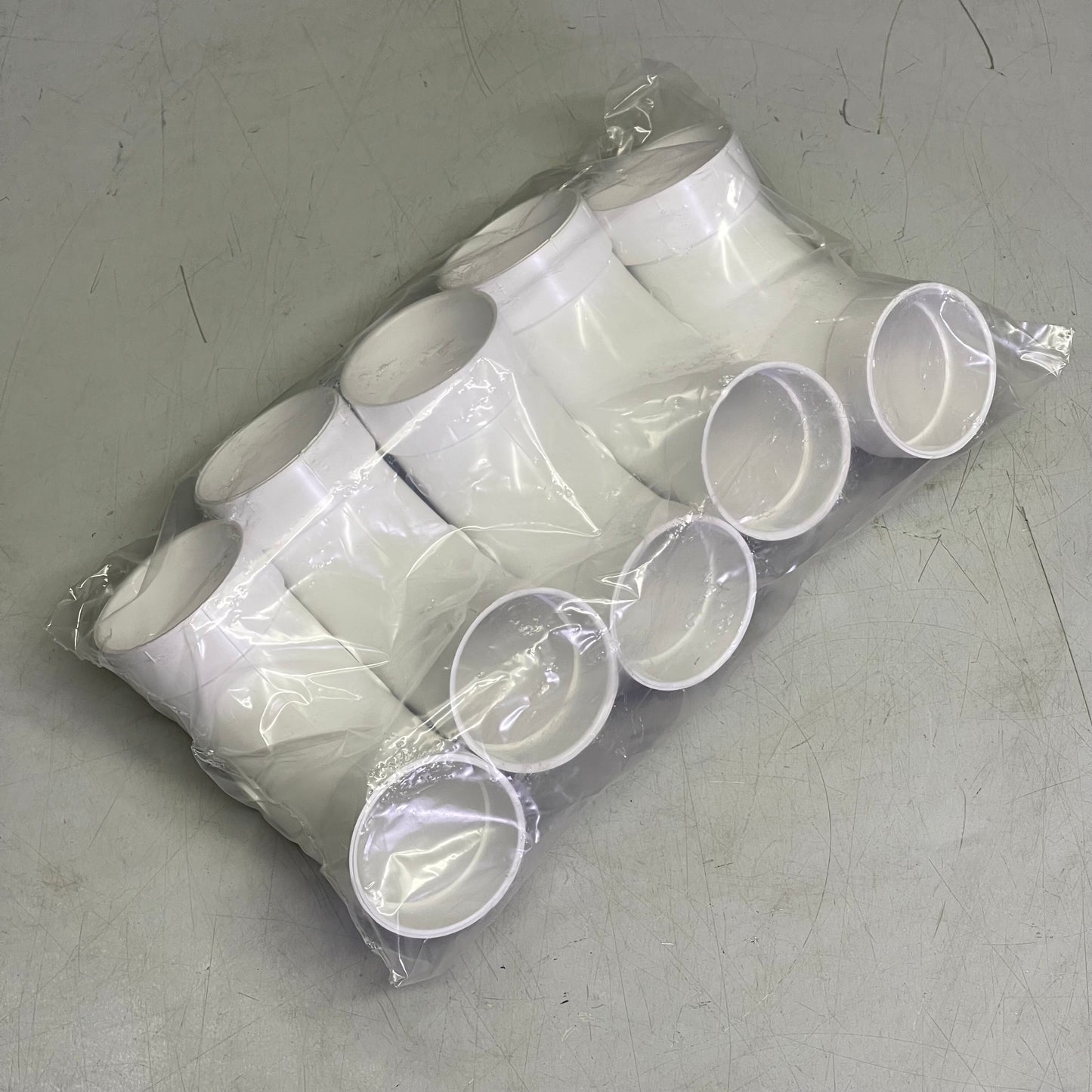 PLASTIFLEX (5 PACK) 90° Sweep Elbow 2” ID White Plastic 030120-005